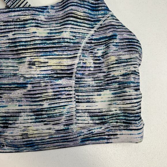 Lululemon 6 Sports Bra Pure Practice Blurry Belle Sea Mist Luxtreme Med Support - Picture 5 of 13